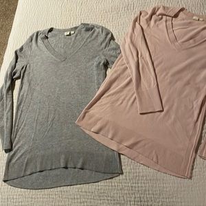 Bundle 2 maternity sweaters size M L tall